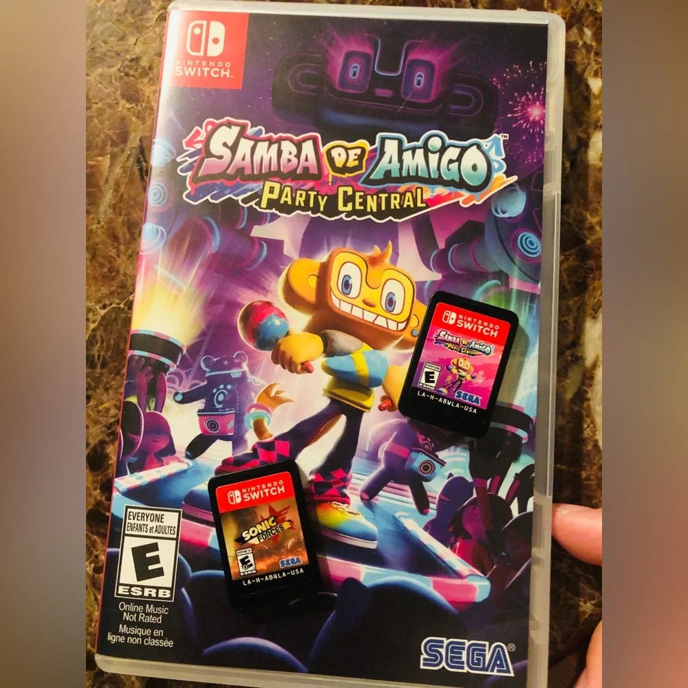 Samba de Amigo Party Central and sonic force for Nintendo Switch